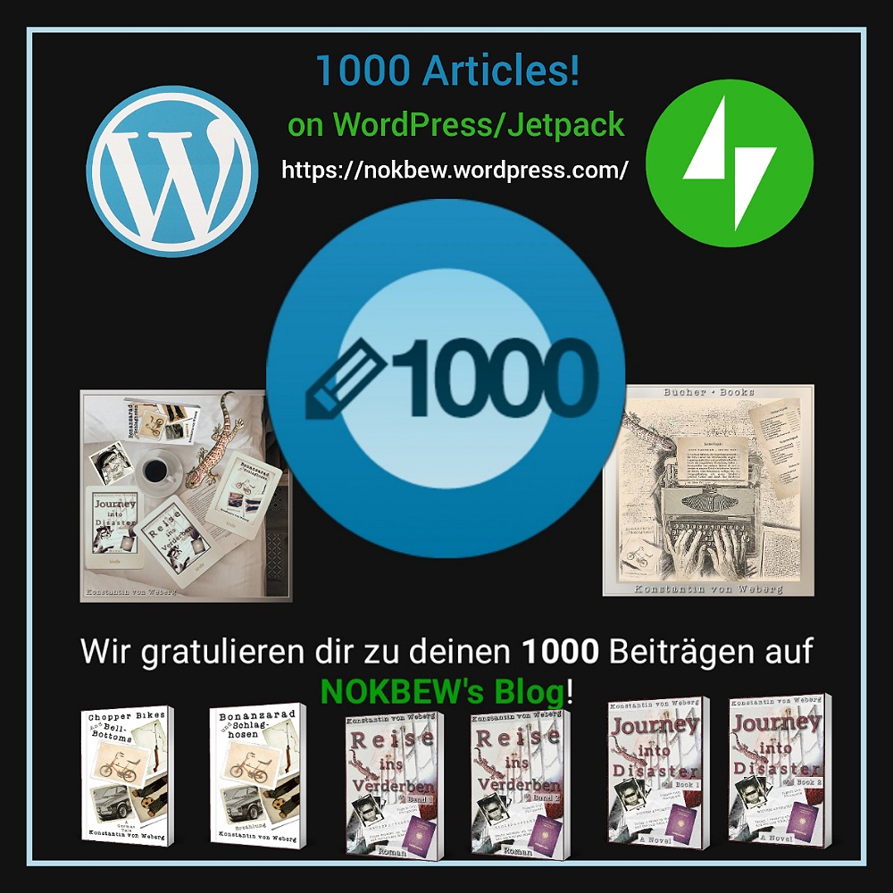 Nine years Blogging · 1000 articles!